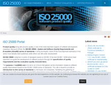 Tablet Screenshot of iso25000.com